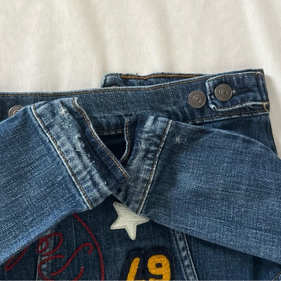 POLO by Ralph Lauren patchwork Jean Jacket SZ 3 - Picture 4 of 8